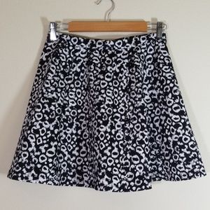 Lily Rose animal print knit skirt